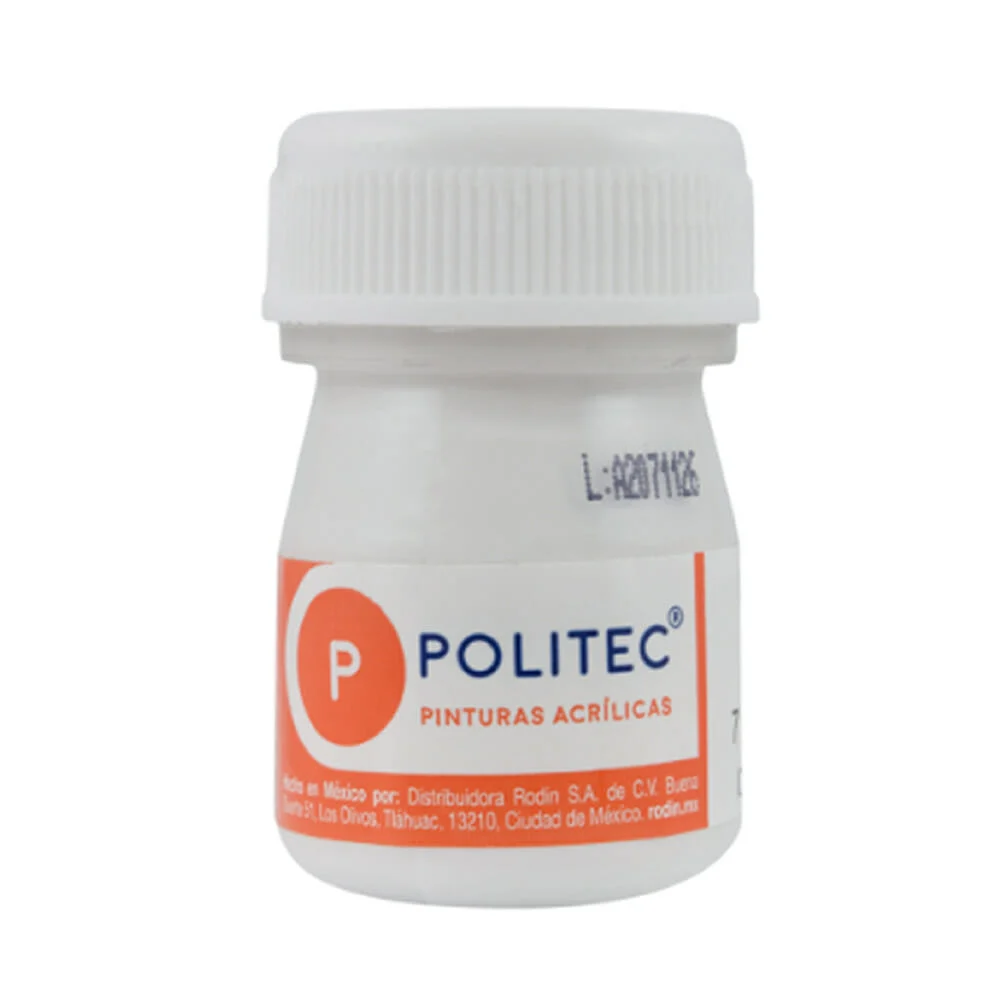 1pza Pintura acrílica indeleble politec de 20ml, variedad de colores …
