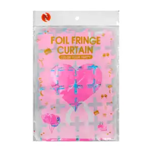 Cortina para fiesta con diseño a cuadros pequeños con perforado de cr…