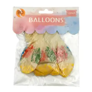 Paquete con 6 globos translúcidos de 12 pulgadas con estampado de fel…