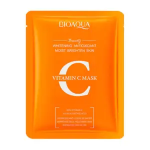 1pza mascarilla bioaqua con vitamina C antioxidante e ideal para el b…