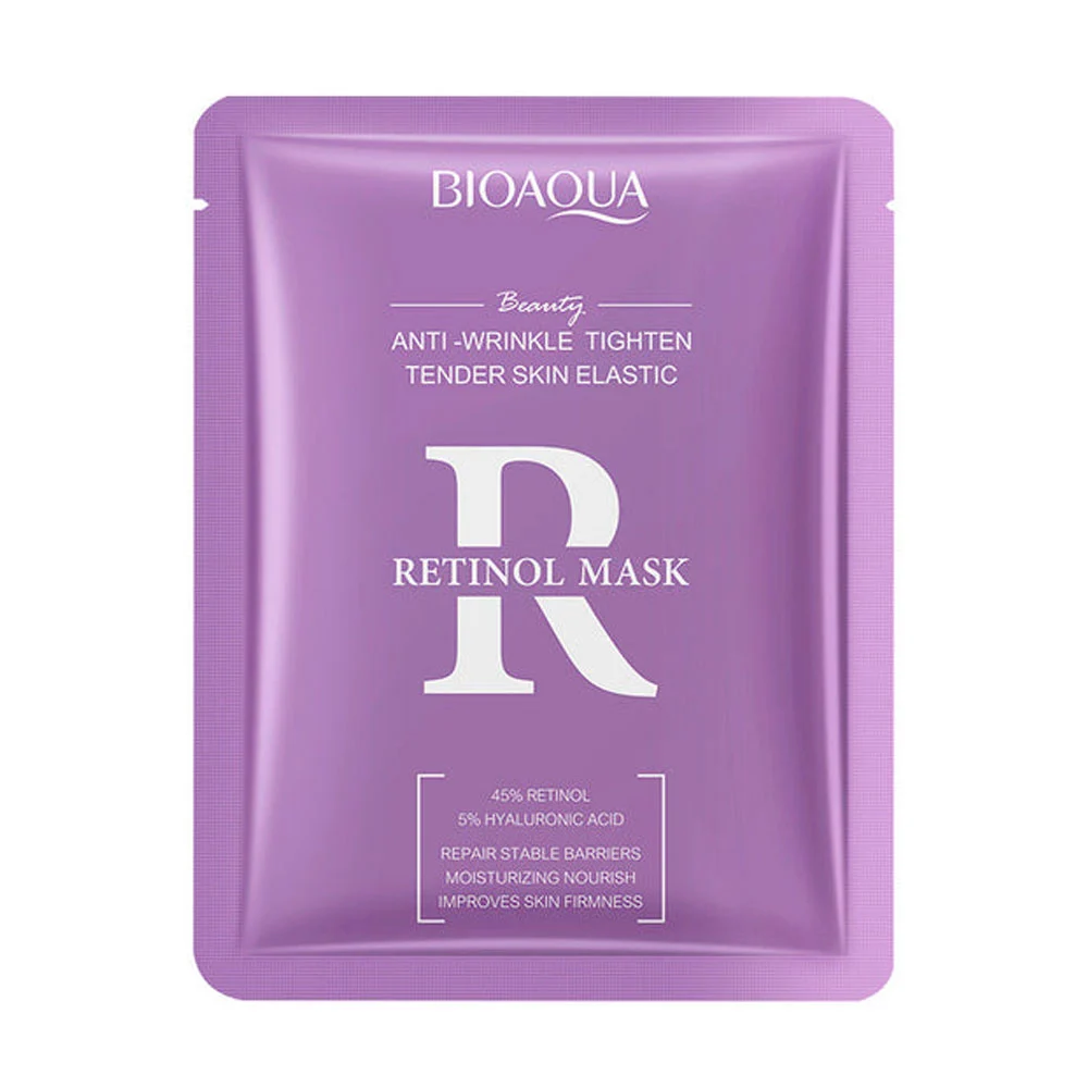 1pza mascarilla bioaqua antiarrugas con retinol y ácido hialurónico /…