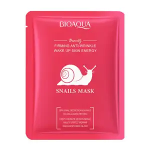 1pza mascarilla bioaqua anti-arrugas con baba de caracol y colageno /…