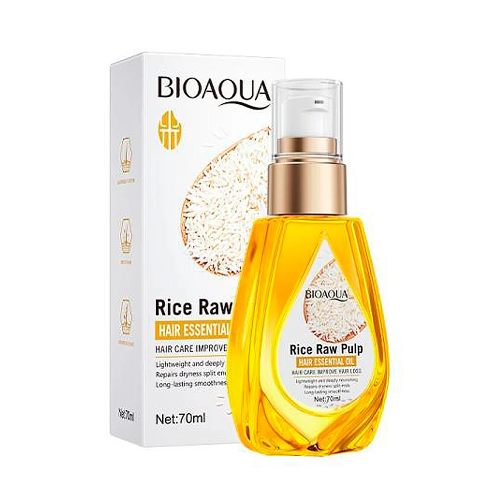 Aceite con esencia y extracto de arroz para la caída del cabello, de …