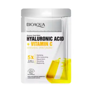 Mascarilla facial bioaqua de 25g con extracto de vitamina c y ácido h…