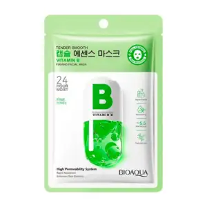Mascarilla facial reafirmante bioaqua con extracto de vitamina b, 25m…
