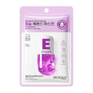 Mascarilla facial reparadora bioaqua con extracto de vitamina e, 25ml…