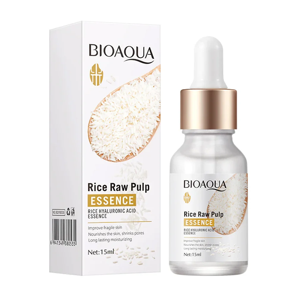 Suero esencia bioaqua con extracto de arroz para hidratar la piel, 15…
