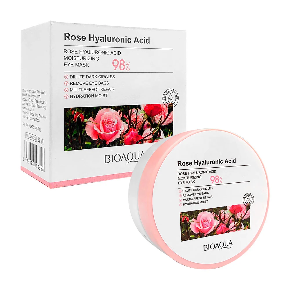 Caja con 60 mascarillas hidratantes bioaqua con extracto de rosas y á…