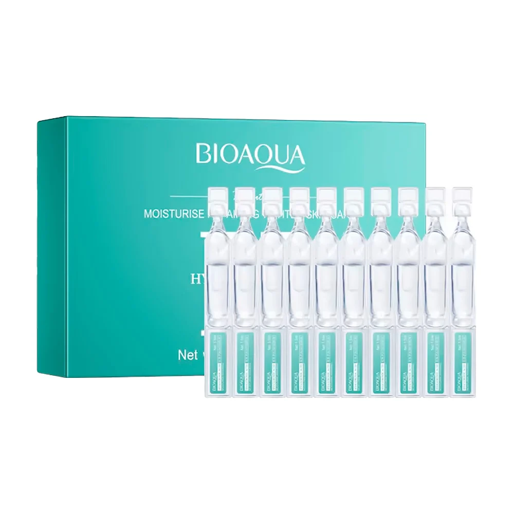 Caja con 30 ampolletas de suero facial bioaqua con ácido hialurónico,…