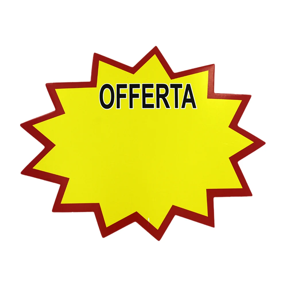 Paquete con 10 letreros llamativos chicos de onomatopeya tipo estrell…