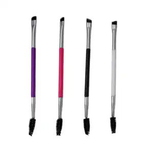 Brocha maxdona 2 en 1 con cepillo para ceja, variedad de colores / b0…