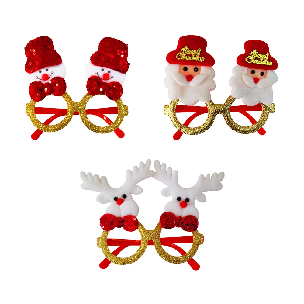 1pza Lentes redondos temática navideña merry christmas con diseño per…