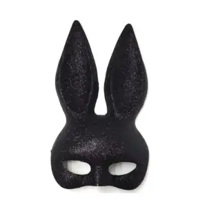 1pza Mascara/antifaz con elástico en forma de conejo con diseño adiam…