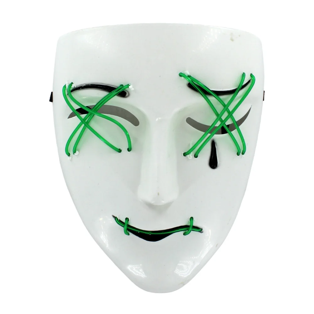 1pza Mascara del teatro con luz led de pilas, variedad de colores