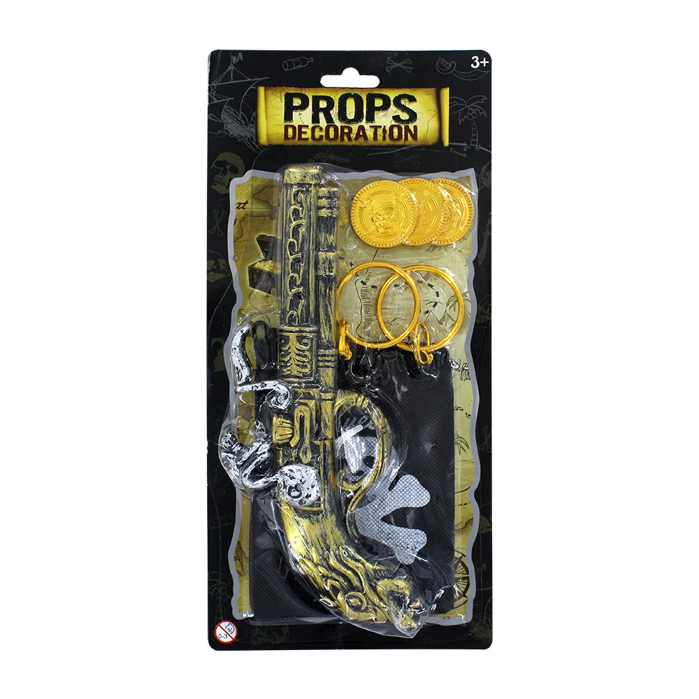 Juego con pistola y accesorios de plástico con temática pirata / prop…