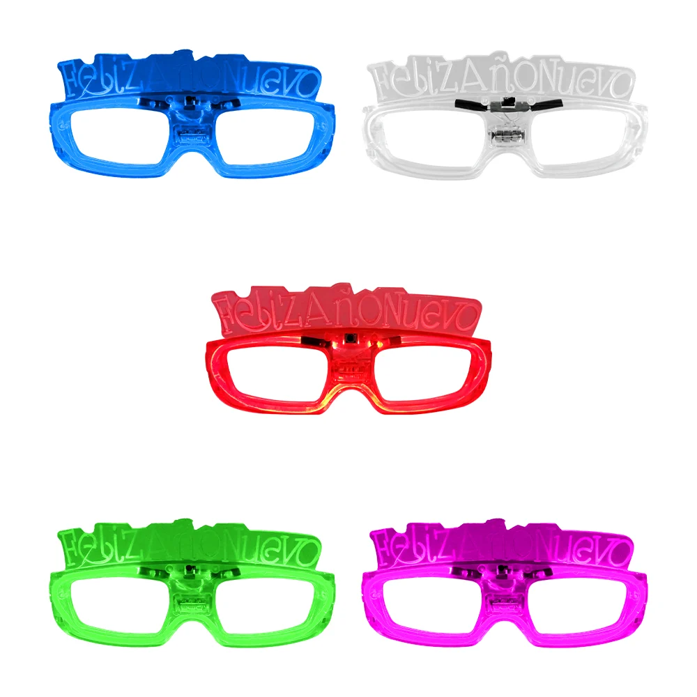 1pza Lentes de plástico transparente con luz led y la frase de feliz …