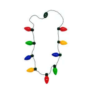 Collar con 9 mini focos led de diversos colores para temática navideñ…