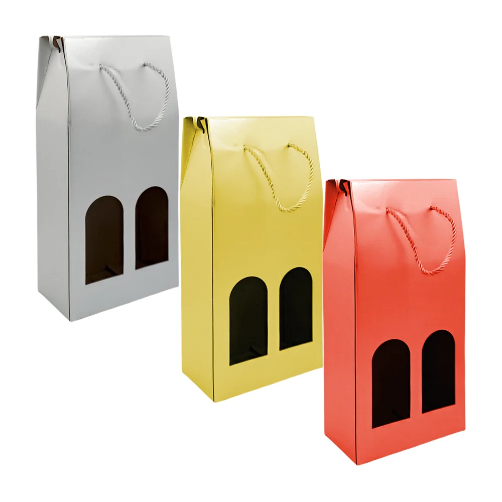 Bolsa para botella de doble almacenamiento, plegable, con asa trenzad…