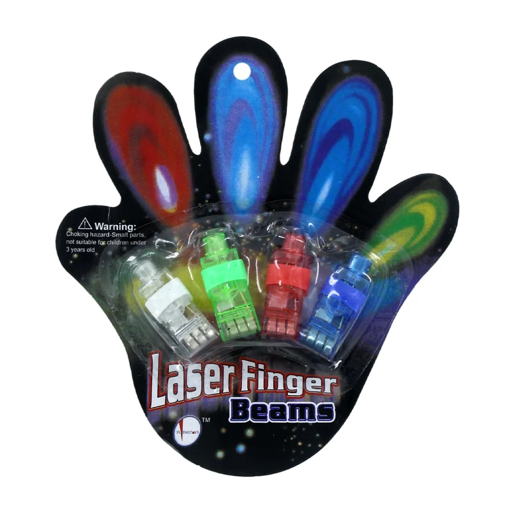 Paquete con 4 anillos ajustables con apuntador laser led laser finger…
