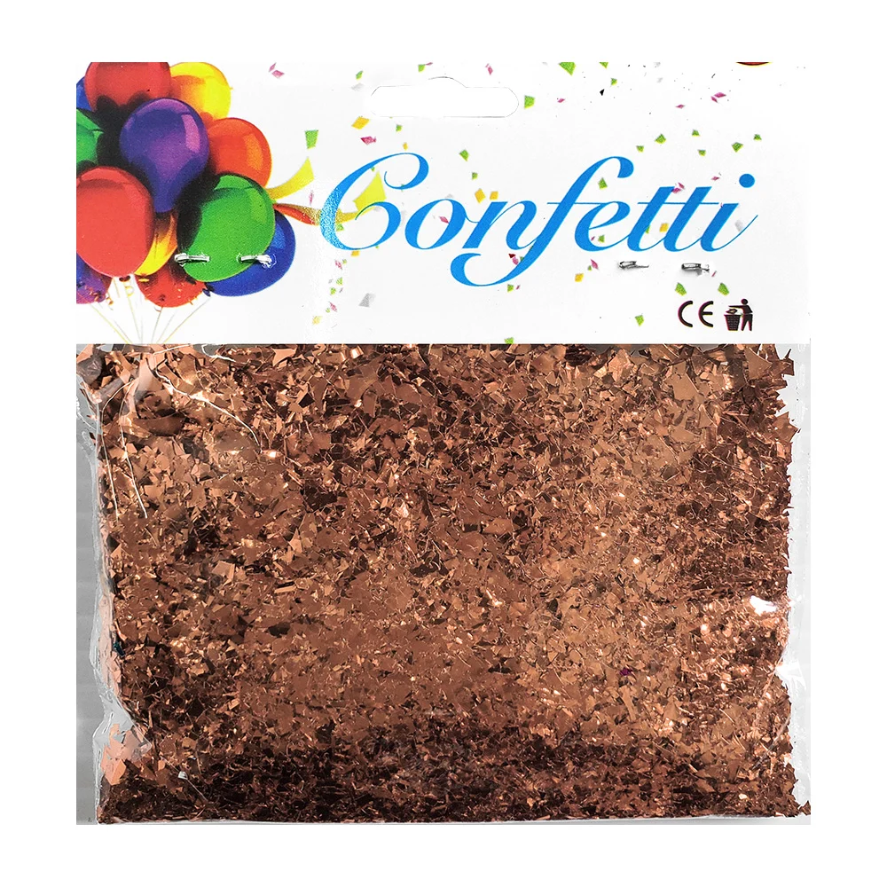 1pza Sobre de confeti / lentejuela en pedacera con efecto metálico, v…