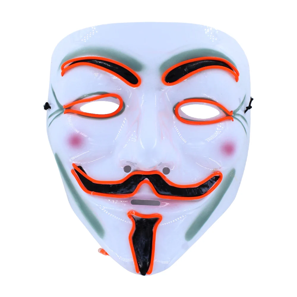 1pza Mascara con luz led de pilas en forma de anonymous, variedad de …