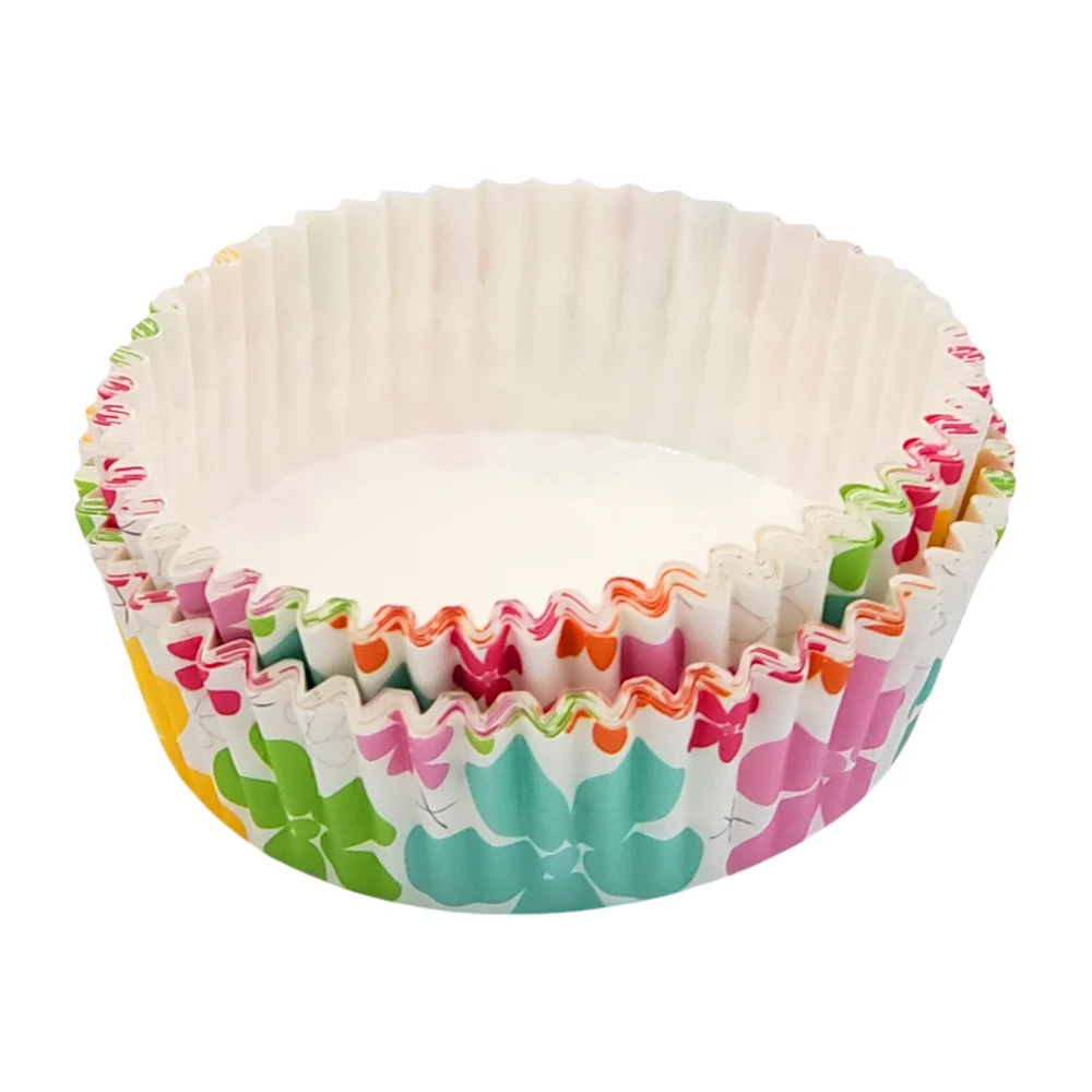 Paquete de 20 capacillos medianos para pastel con estampado de flores…