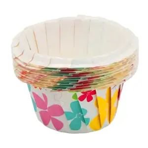 Paquete con 12 capacillos, pequeñas, con relieve - textura, y estampa…