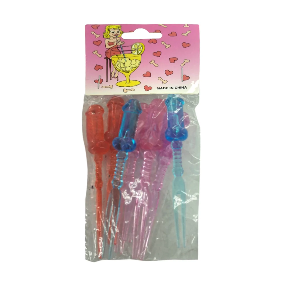 Set de 8 tenedores de plástico botaneros con mango en forma de pene, …