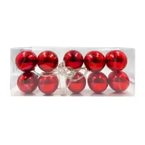 Serie de luces merry christmas de pilas con diseño esferas navideñas,…