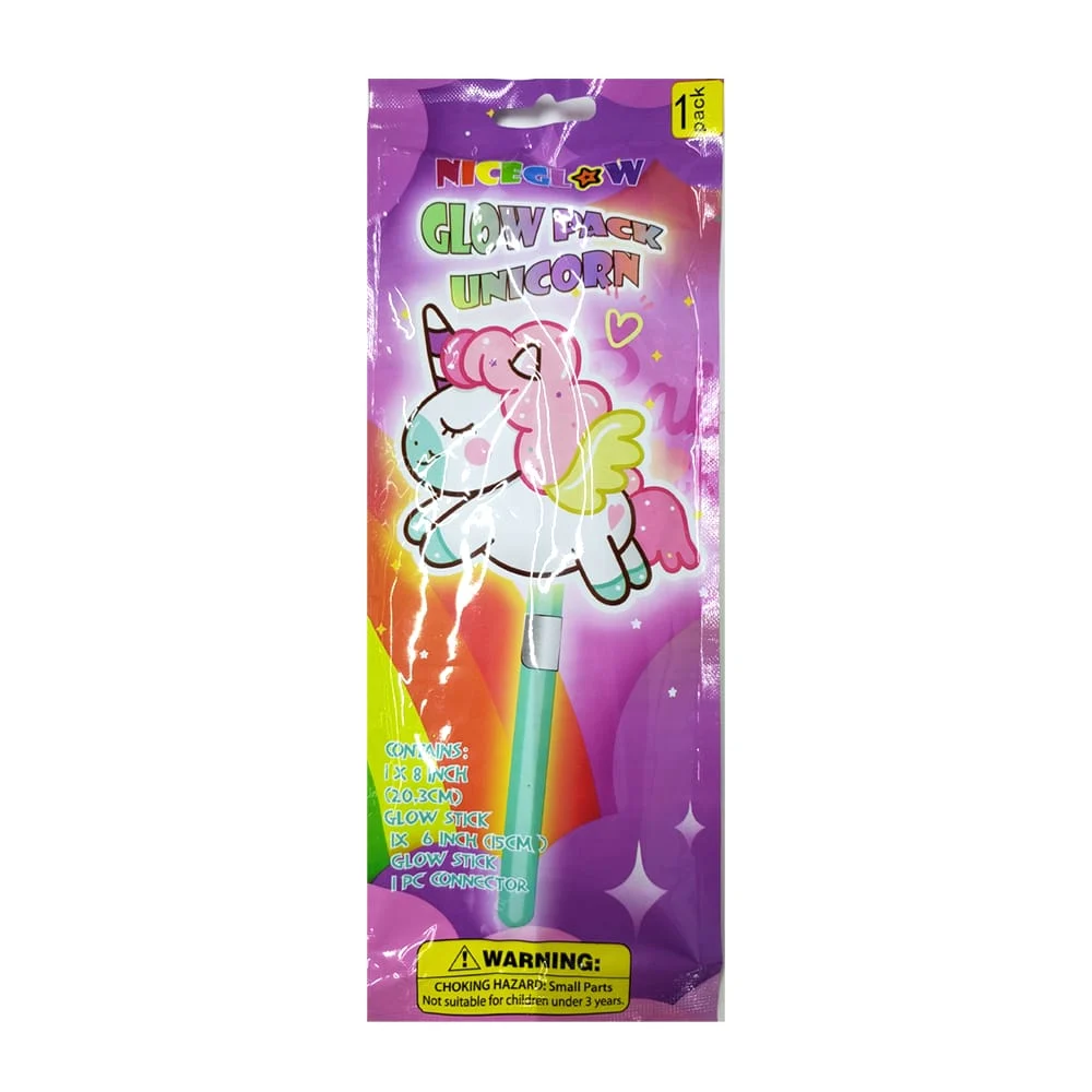 Barra de luz neón plegable glow pack con figura animada de 20.3cm, va…