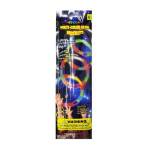 Paquete con 1 brazalete plegable multicolor neón para fiesta multi-co…