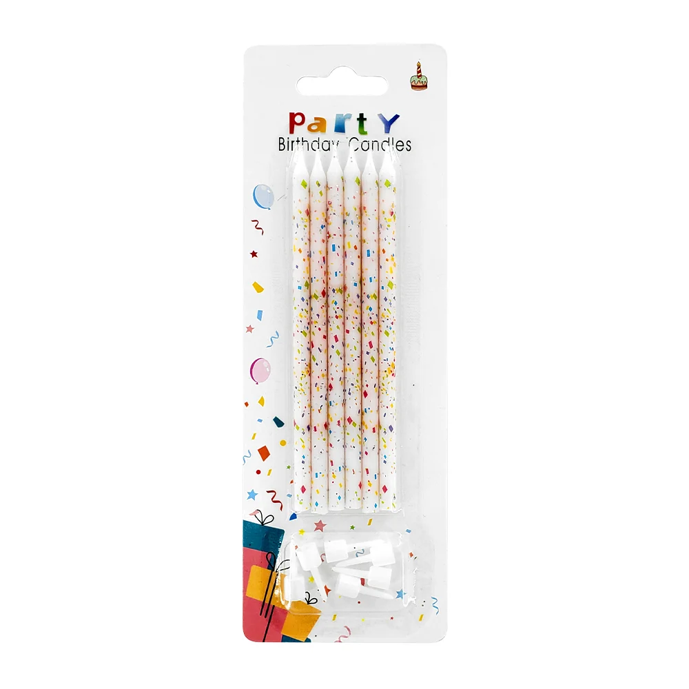 Blíster de 6 velas con diseño y base para pastel, variedad de modelos…