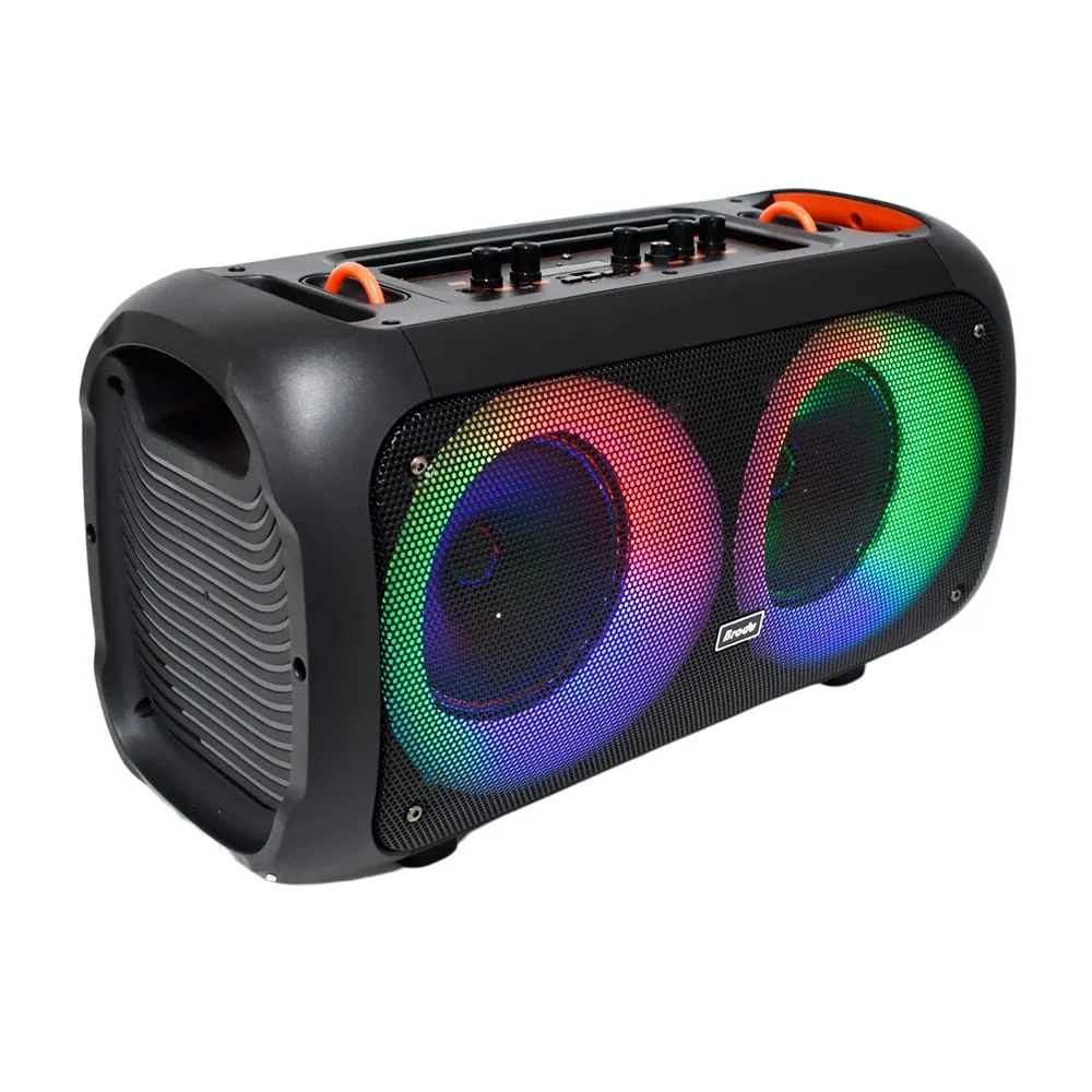 Bocina bluetooth brodu de 6.5x2 pulgadas con micrófono, luz, ranuras …