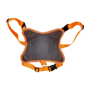 Pechera ajustable con decoración tipo aleta de tiburón y bolsa para m…