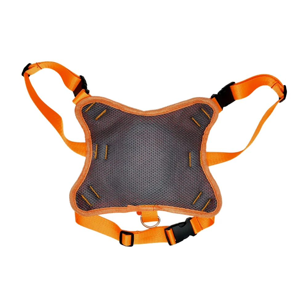 Pechera ajustable con decoración tipo aleta de tiburón y bolsa para m…