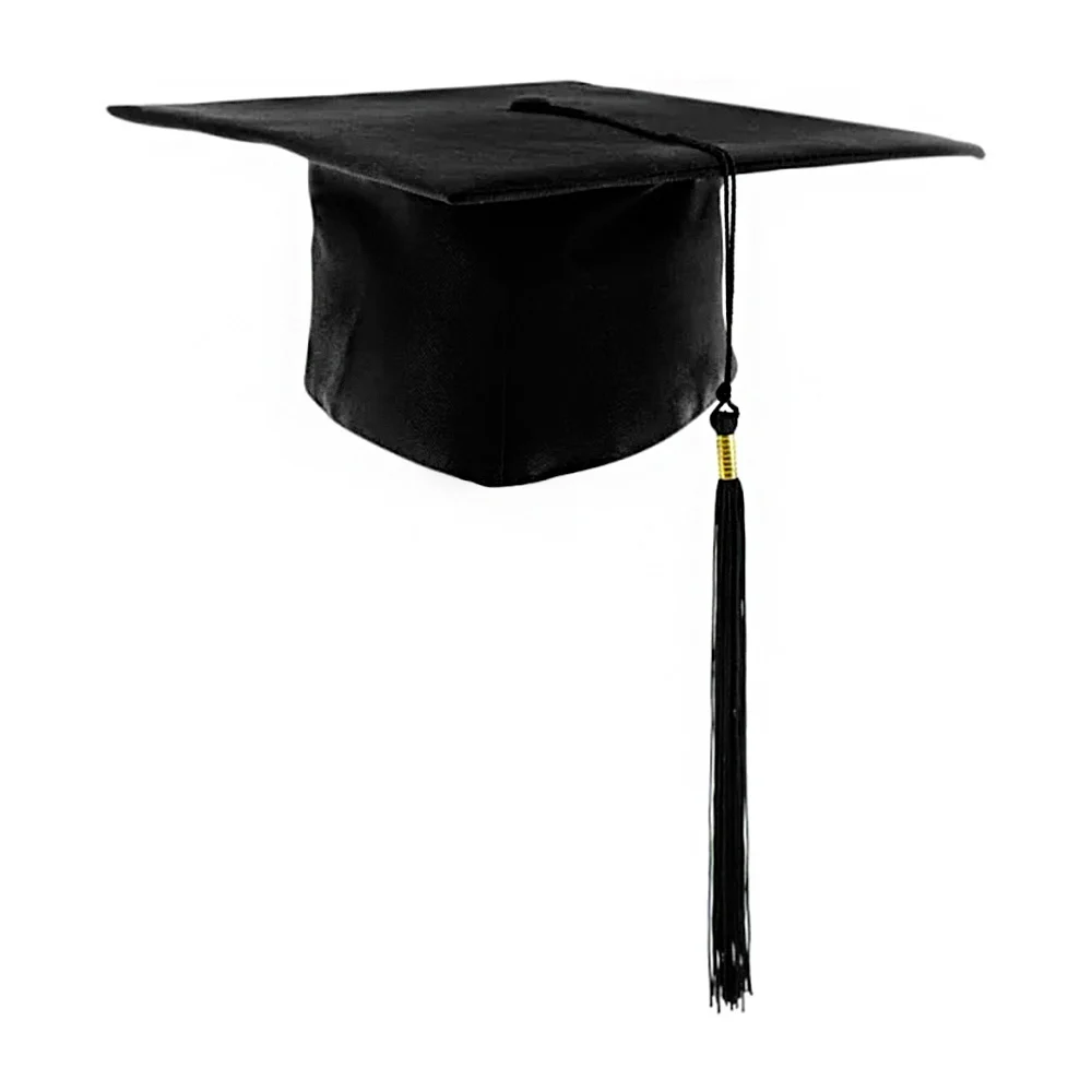 Pack De 2 Piezas – Birrete De Graduación Ajustable En Negro Con Banda Incluida, Para Adultos, Ideal Para Fiestas De Graduación Y Universidad