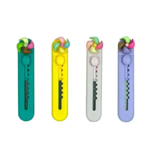 1pza Mini cutter con detalle de reguilete, variedad de colores / c-229