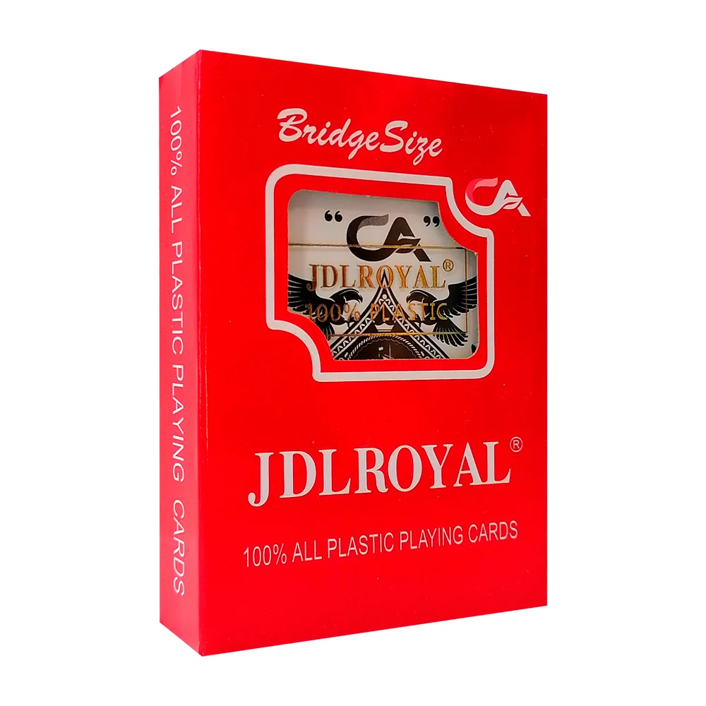 Caja de plástico con baraja poker jdl royal / bridge size / c2132