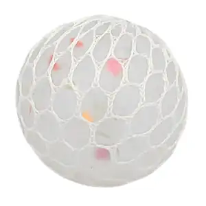 Squeeze antiestrés de 6cm con bolitas de hidrogel y malla de tela  / …