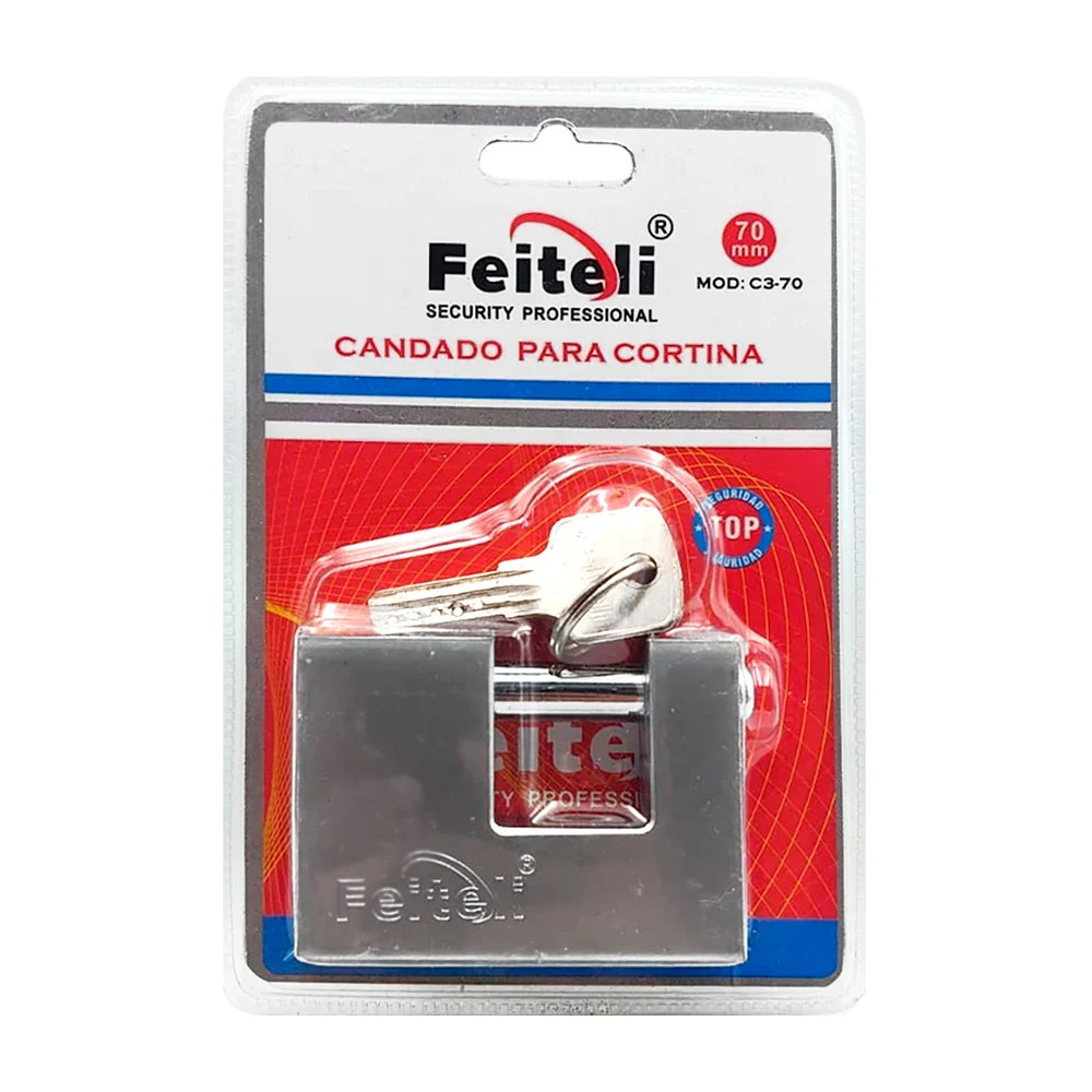 Candado de 70mm para cortina, anticorrosión con seguridad alta  + jue…