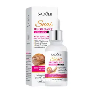 Suero facial sadoer con baba de caracol hidratante para las arrugas 3…