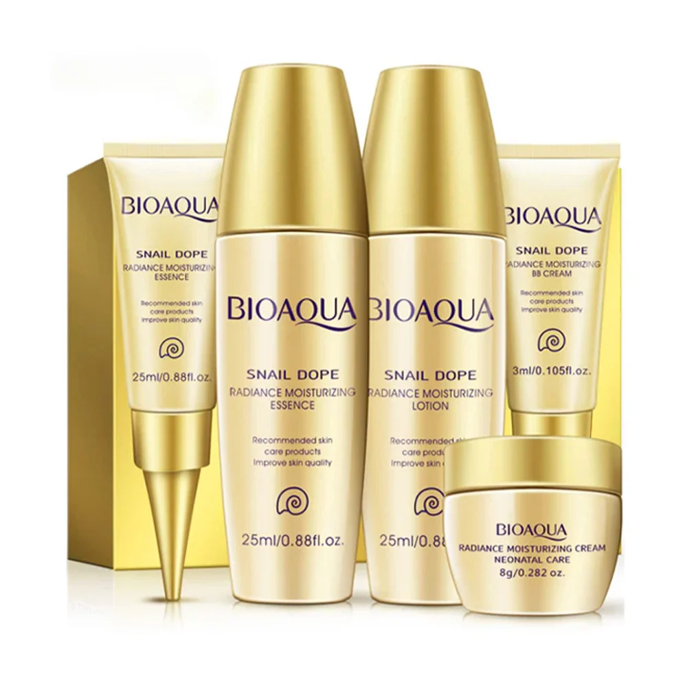 Kit bioaqua nutrición con baba de caracol con 1 loción de 25ml, 1 ese…