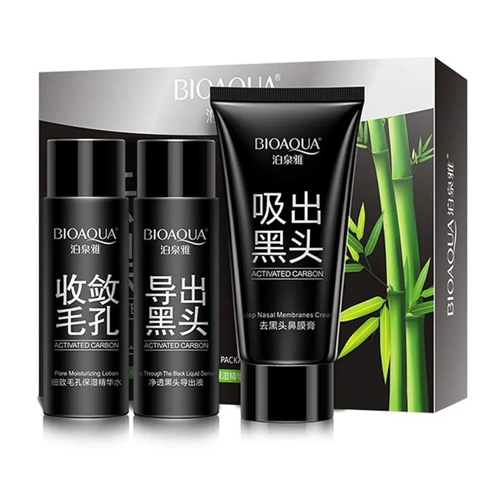 Mascarilla 3 pasos bioaqua con extracto de carbón de bambú, 35ml / su…