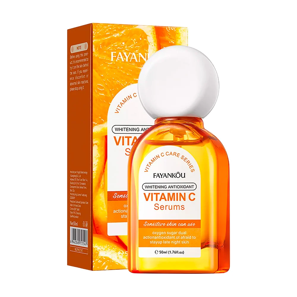 Suero serum facial fayankou con extracto de naranja y vitamina c, 50m…