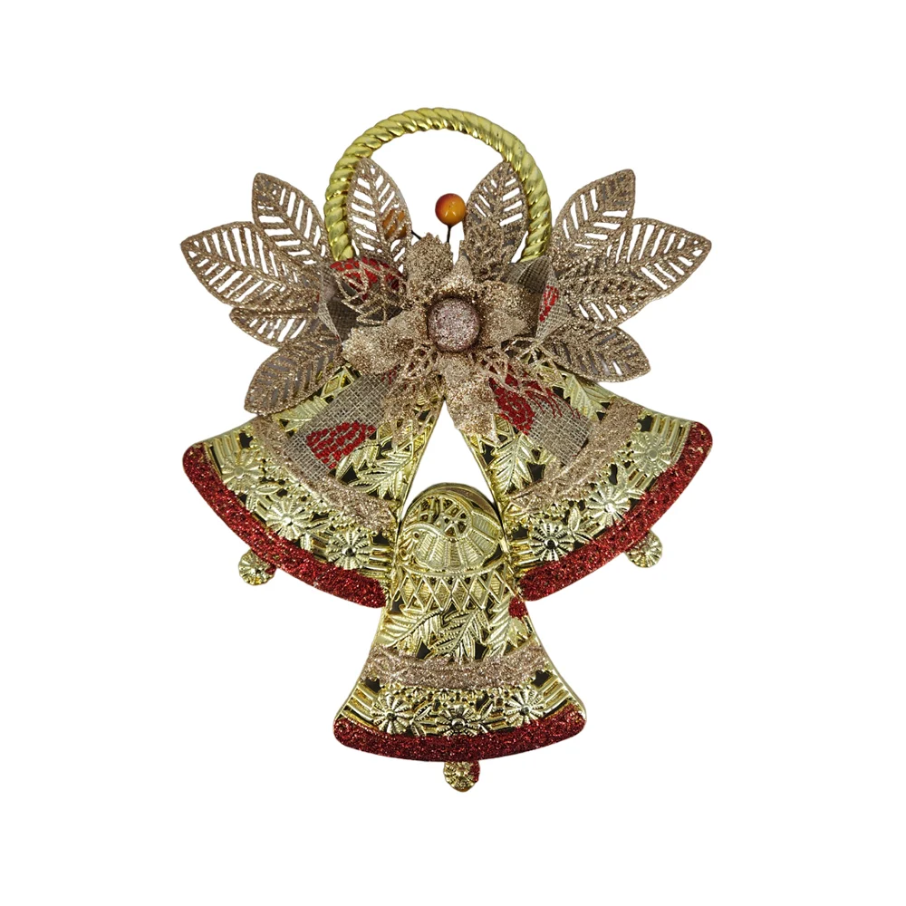 1pza Adorno navideño colgante con forma de campanas diseño con diaman…