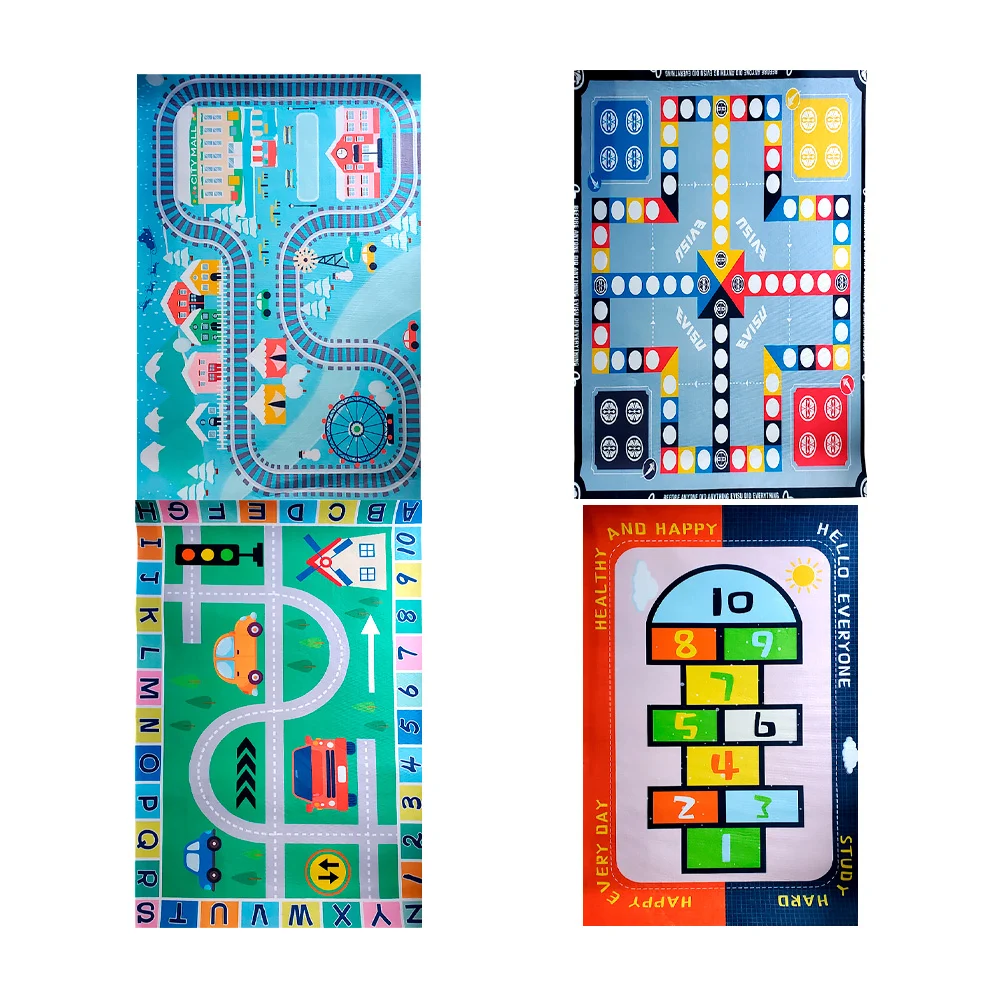 Tapete alfombra didáctica infantil con estampado de juegos, 120x80cm,…