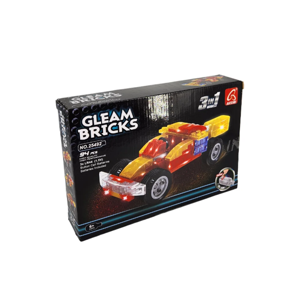 Paquete bloques de construcción carros de carreras 3en1 gleam bricks …