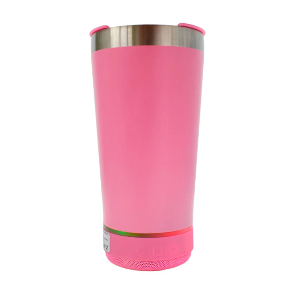 Vaso termo de acero inoxidable con tapa semiabierta, destapador y boc…