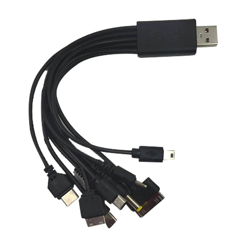 Cable 10 en 1 con variedad de entradas para carga, 20cm / ch.10