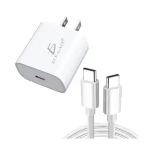 Combo cargador usb-c ele-gate con entrada tipo c para carga rápida 20…
